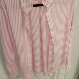 Brooks Brothers Pink Striped Women's Button Down Shirt